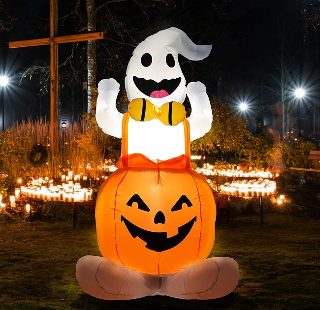 5FT Inflatables Ghost Pumpkin 